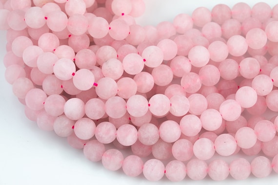 Rose Quartz Beads Matte Natural , High Quality In Round- 4mm, 6mm, 8mm, 10mm, 12mm- 15.5 Inch Strand Gemstone Beads Rose Quartz Beads Matte Natural , High Quality In Round- 4mm, 6mm, 8mm, 10mm, 12mm- 15.5 Inch Strand Gemstone Beads