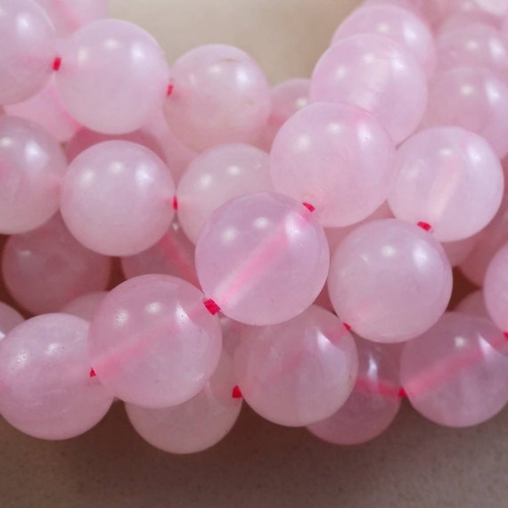 Rose Quartz Beads (round)(smooth)(4mm)(6mm)(8mm)(10mm)(12mm)(16"strand)