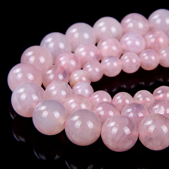 Light Purple Pink Genuine Natural Madagascar Rose Quartz Gemstone Grade Aa Round 6mm 7mm 8mm 9mm 10mm 11mm Loose Beads Bulk Lot (d76)0