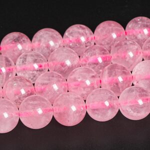 Madagascar Rose Quartz Beads Grade AAA Genuine Natural Gemstone Round Loose Beads  6MM 8MM 10MM Bulk Lot Options