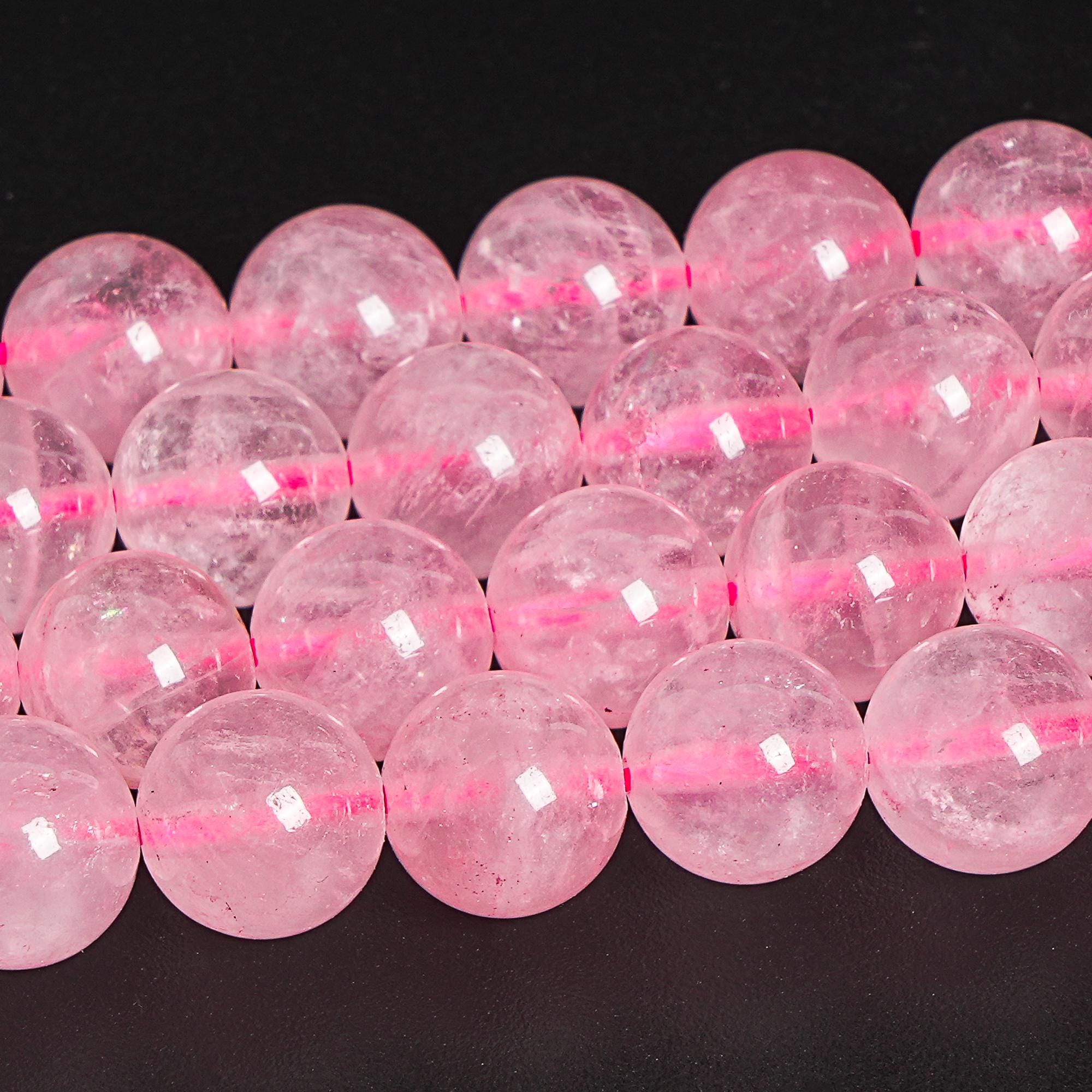 Madagascar Rose Quartz Beads Grade Aaa Genuine Natural Gemstone Round Loose Beads 6mm 8mm 10mm Bulk Lot Options