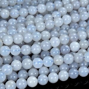 Natural Extremely Rare Blue Rose Quartz Gemstone Grade AAA Round 8MM 10MM 12MM Loose Beads BULK LOT 1,2,6,12 and 50 (D530)