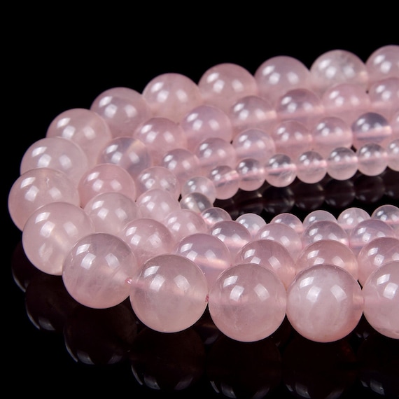 Natural Madagascar Rose Quartz Soft Pink Gemstone Grade Aaa Round 4mm 6mm 8mm 10mm 12mm Beads Bulk Lot 1,2,6,12 And 50 (d99)