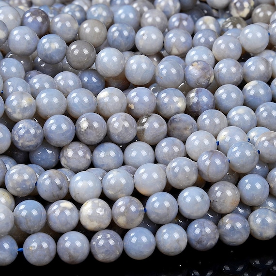 Natural Rare Madagascar Blue Rose Quartz Gemstone Grade Aaa Round 6mm 8mm 10mm Loose Beads Bulk Lot 1,2,6,12 And 50 (d456)