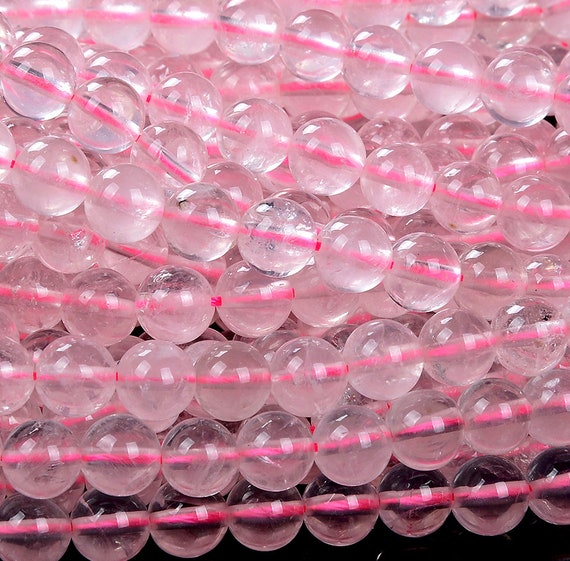 Natural Translucent Madagascar Rose Quartz Gemstone Grade Aaa Round 6mm 8mm 10mm 12mm Loose Beads Bulk Lot 1,2,6,12 And 50 (d259)