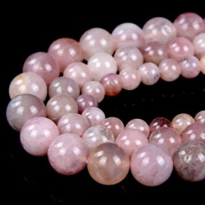 Purple Pink Natural Madagascar Rose Quartz Gemstone Grade A Round 6mm 7mm 8mm 9mm 10mm 11mm Beads (d54)