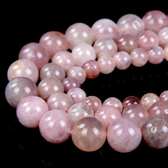 Purple Pink Natural Madagascar Rose Quartz Gemstone Grade A Round 6mm 7mm 8mm 9mm 10mm 11mm Beads (d54)