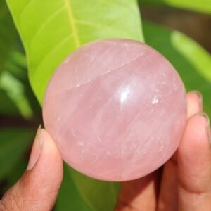 A+ Star Rose Quartz Sphere | Crystal Sphere | Healing Sphere | Sphere Gemstone | Pink Sphere | Love | Rose Quartz Sphere | Home & Decor