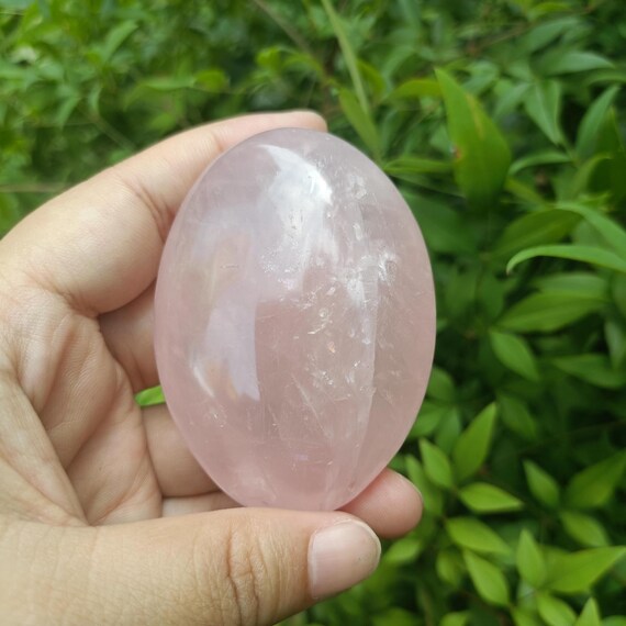 Aaa Rose Quartz Palm Stone: Polished Love Stone, Heart Chakra (2-3 Inch)