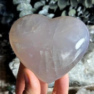 Blue Rose Quartz Heart: Healing Stone, Emotional Balance
