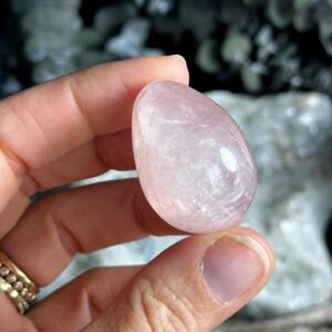 Rose Quartz Egg – Intuitively Chosen Crystal – Healing & Love Stone
