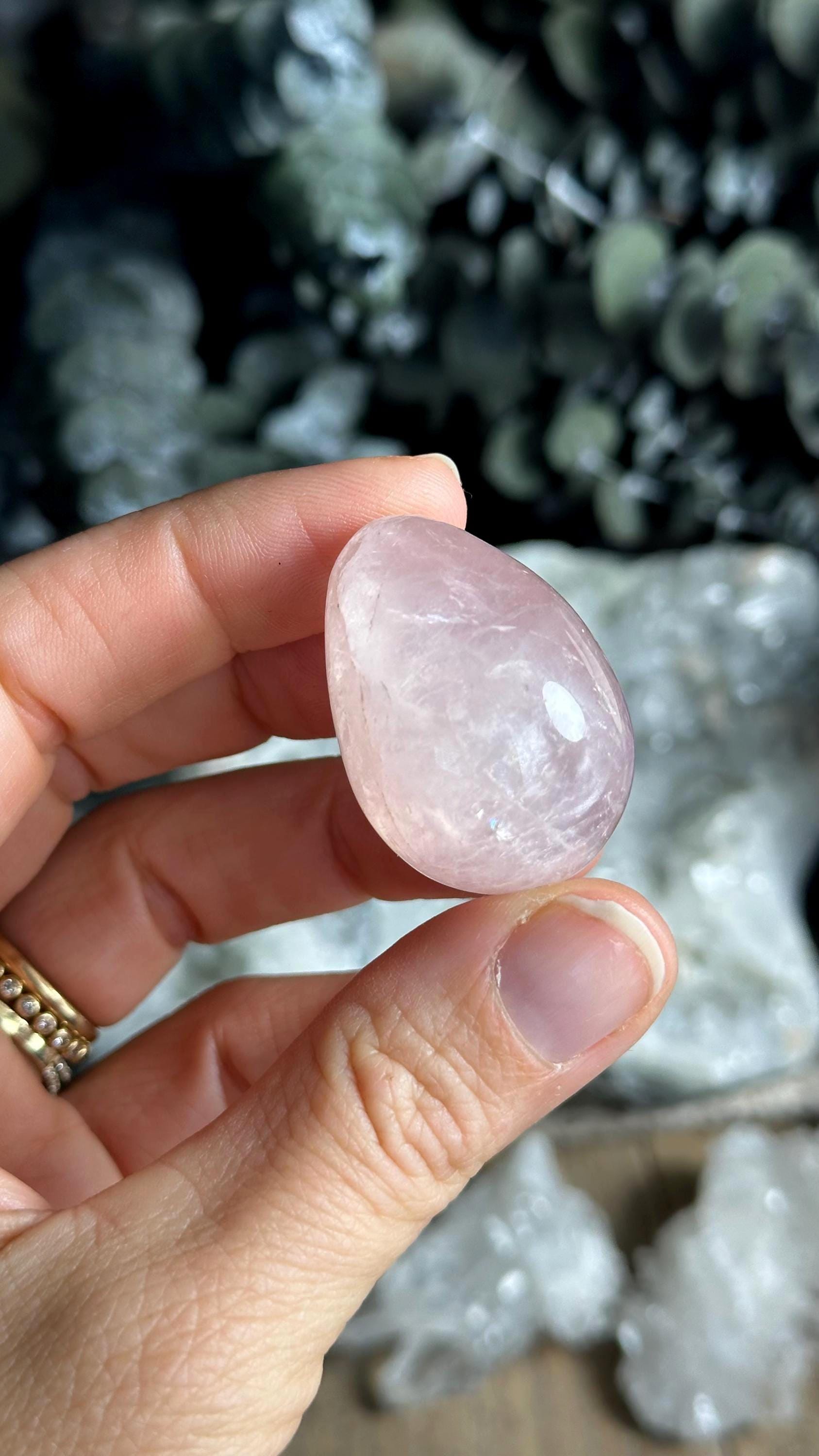 Rose Quartz Egg – Intuitively Chosen Crystal – Healing & Love Stone