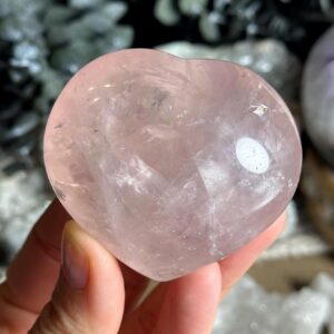 Gemmy Rose Quartz Heart Crystal – Natural Pink Gemstone For Love & Healing