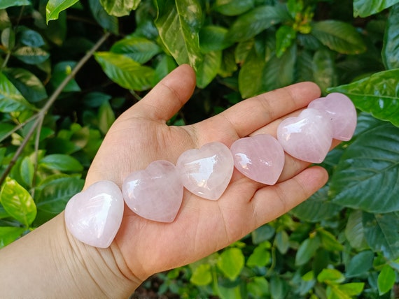 Rose Quartz Heart 30mm