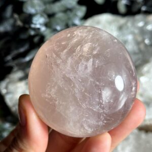 Rose Quartz Palm Stone, Pink Quartz, Love, Kindness, Caring