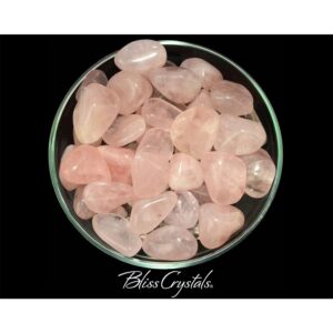 1 Large Gemmy Rose Quartz Tumbled Stone Extra Quality Find True Love #rq53