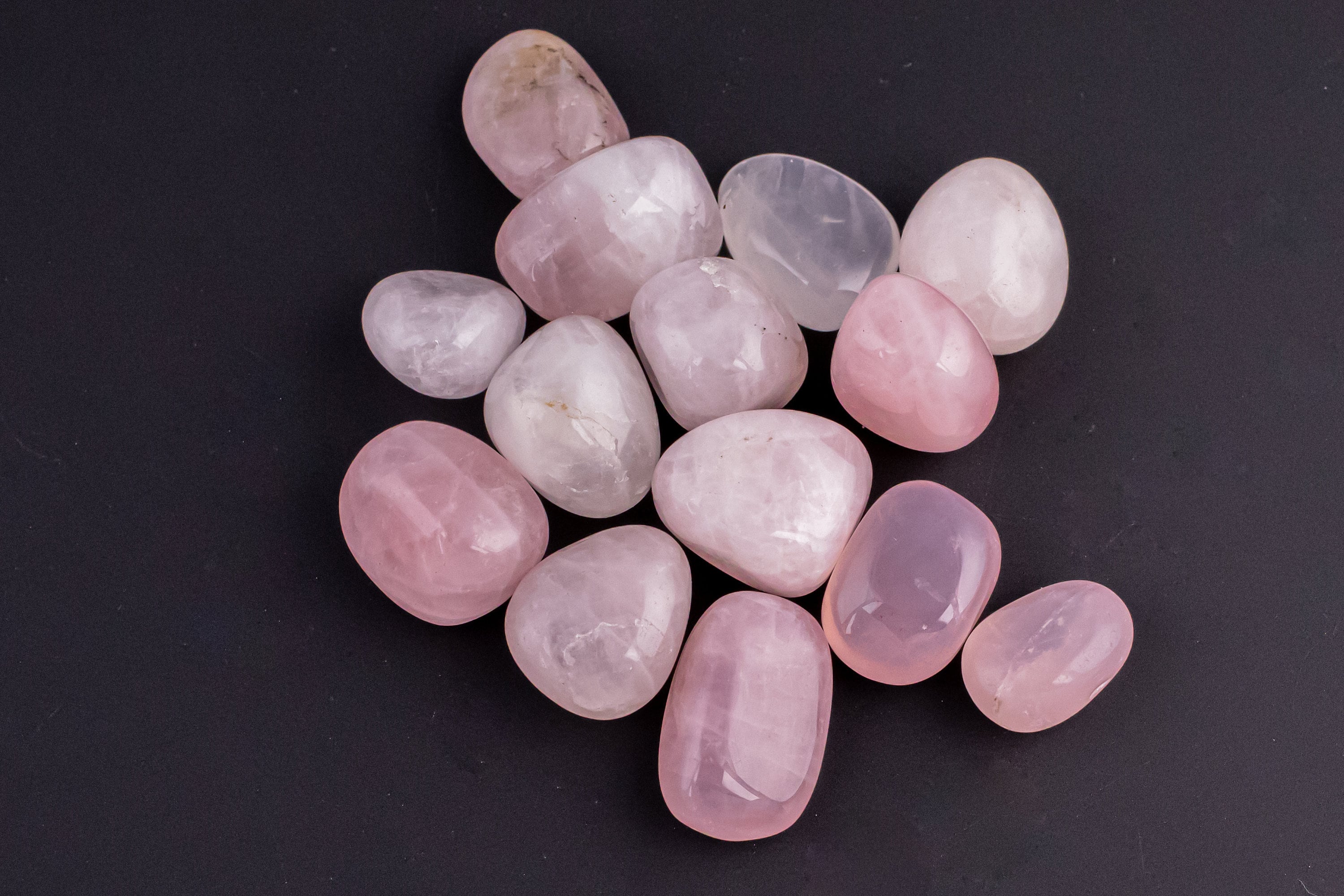 1 Pc Natural Rose Quartz Medium Tumbled Stone- .5 Inch-1.25 Inch