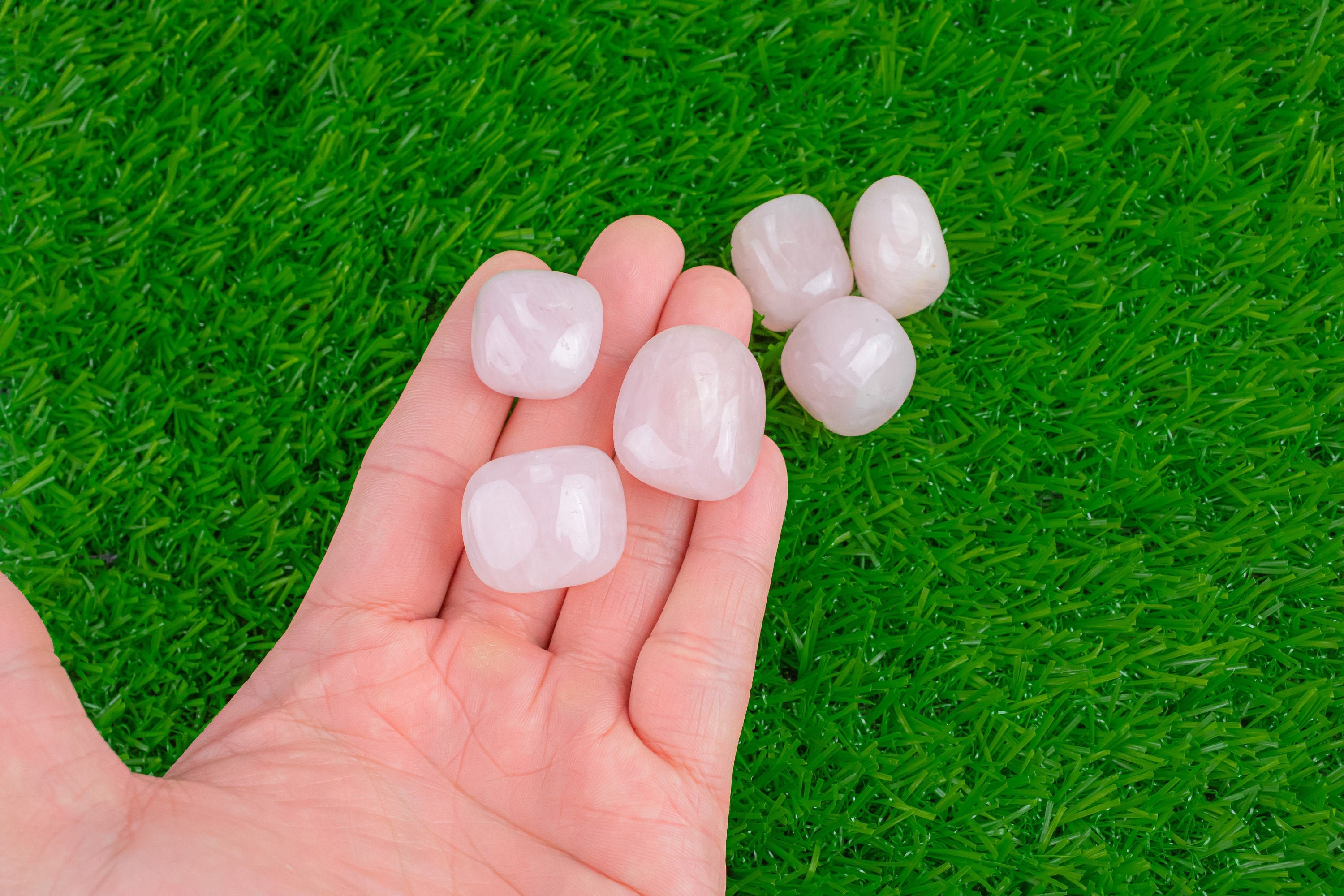 1 Pc Natural Rose Quartz Medium Large Tumbled Stone- 0.8-1.5 Inch 1 Pc Natural Rose Quartz Medium Large Tumbled Stone- 0.8-1.5 Inch