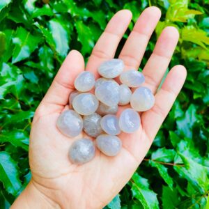 Tumbled Blue Rose Quartz Crystal: Polished Gemstone (15-25 Mm)