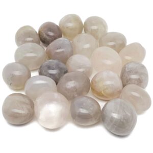 Blue Rose Quartz Tumbled Stone - Blue Moon Quartz Crystals - Madagascar Extremely Blue Rose Quartz - Meditation Crystal - TU1028