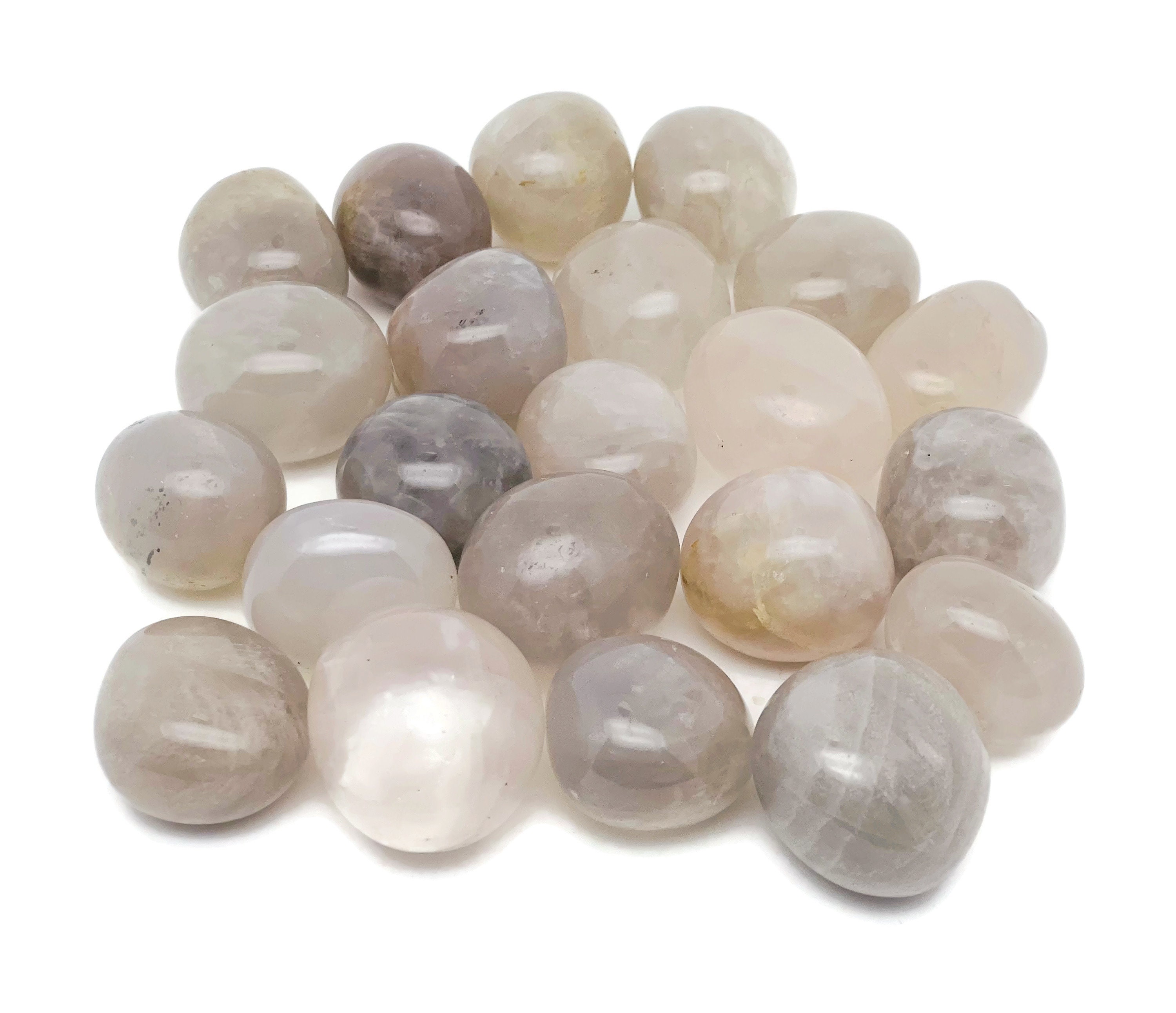 Blue Rose Quartz Tumbled Stone - Blue Moon Quartz Crystals - Madagascar Extremely Blue Rose Quartz - Meditation Crystal - Tu1028