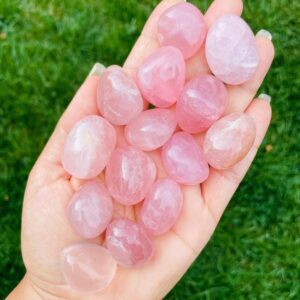 Tumbled Rose Quartz Crystal: Polished Pink Gemstone (20-25mm)