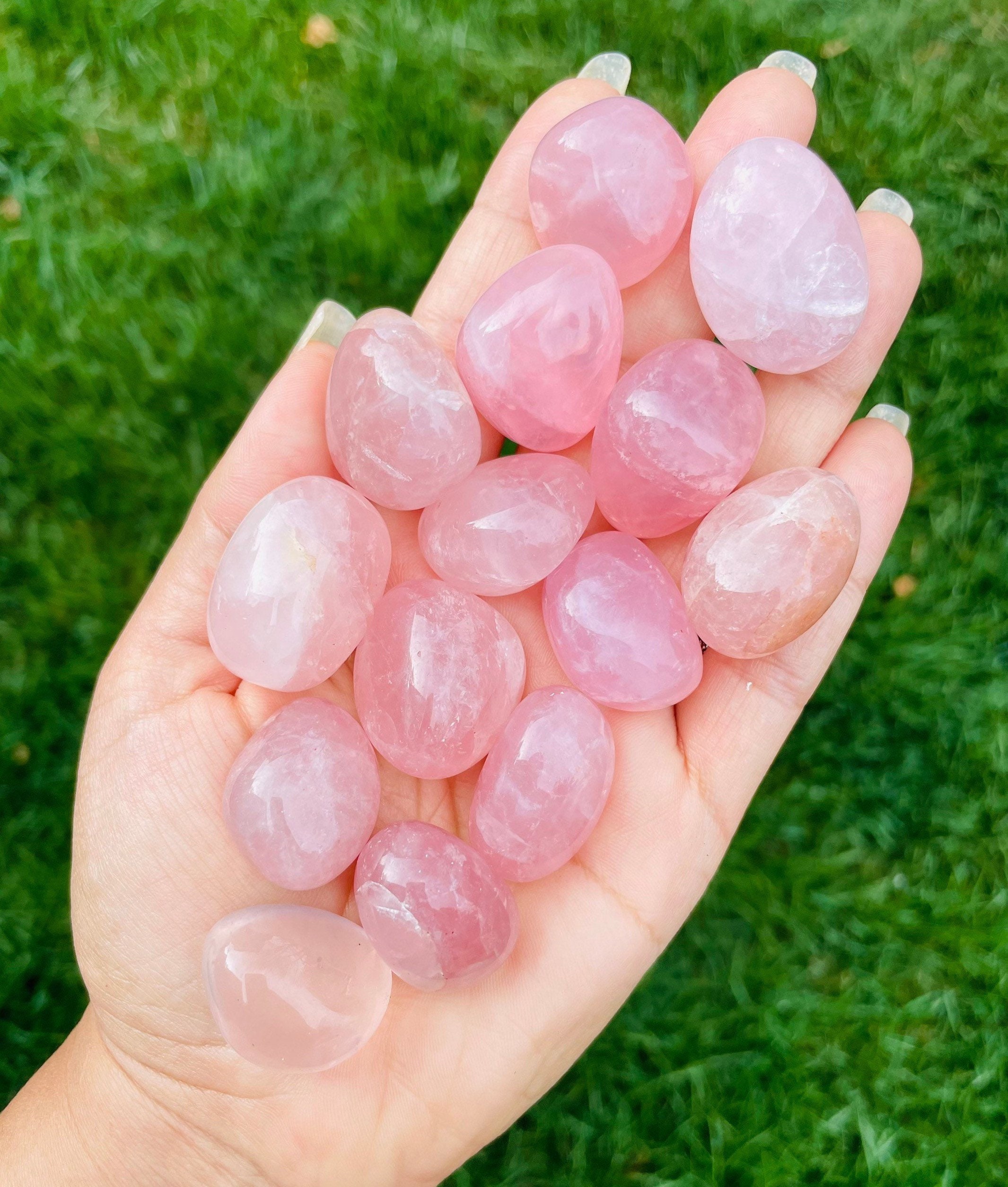 Tumbled Rose Quartz Crystal: Polished Pink Gemstone (20-25mm)