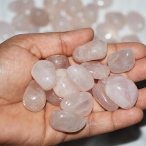 Rose Quartz Tumbled Crystals (0.75"–1.2") |love & Heart Chakra Tumbles | Bulk Pink Gemstones