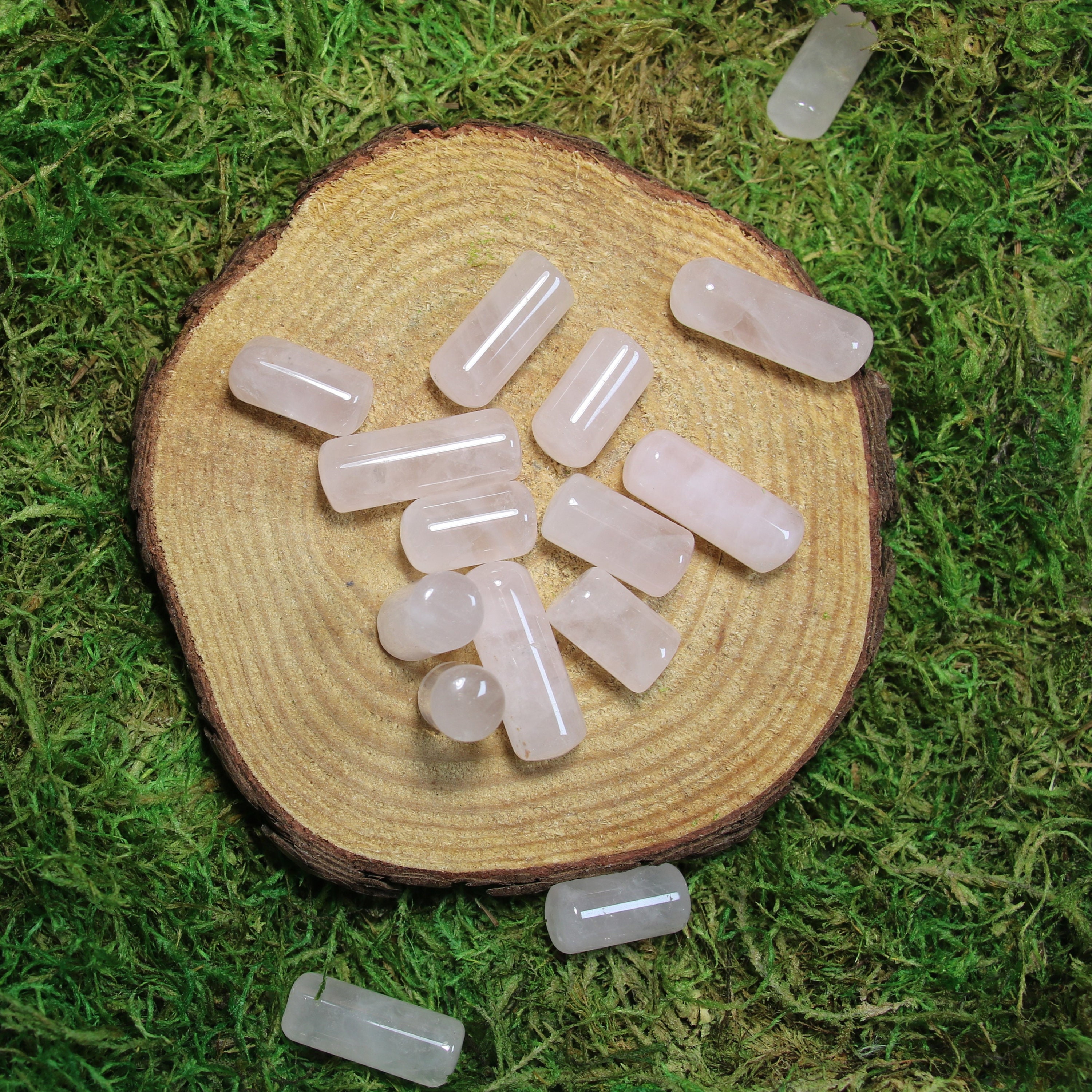 Rose Quartz Tumbled Cylinder*