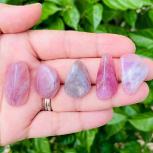 Lavender Rose Quartz Crystal: Small Tumbled Gemstone (15-25mm)