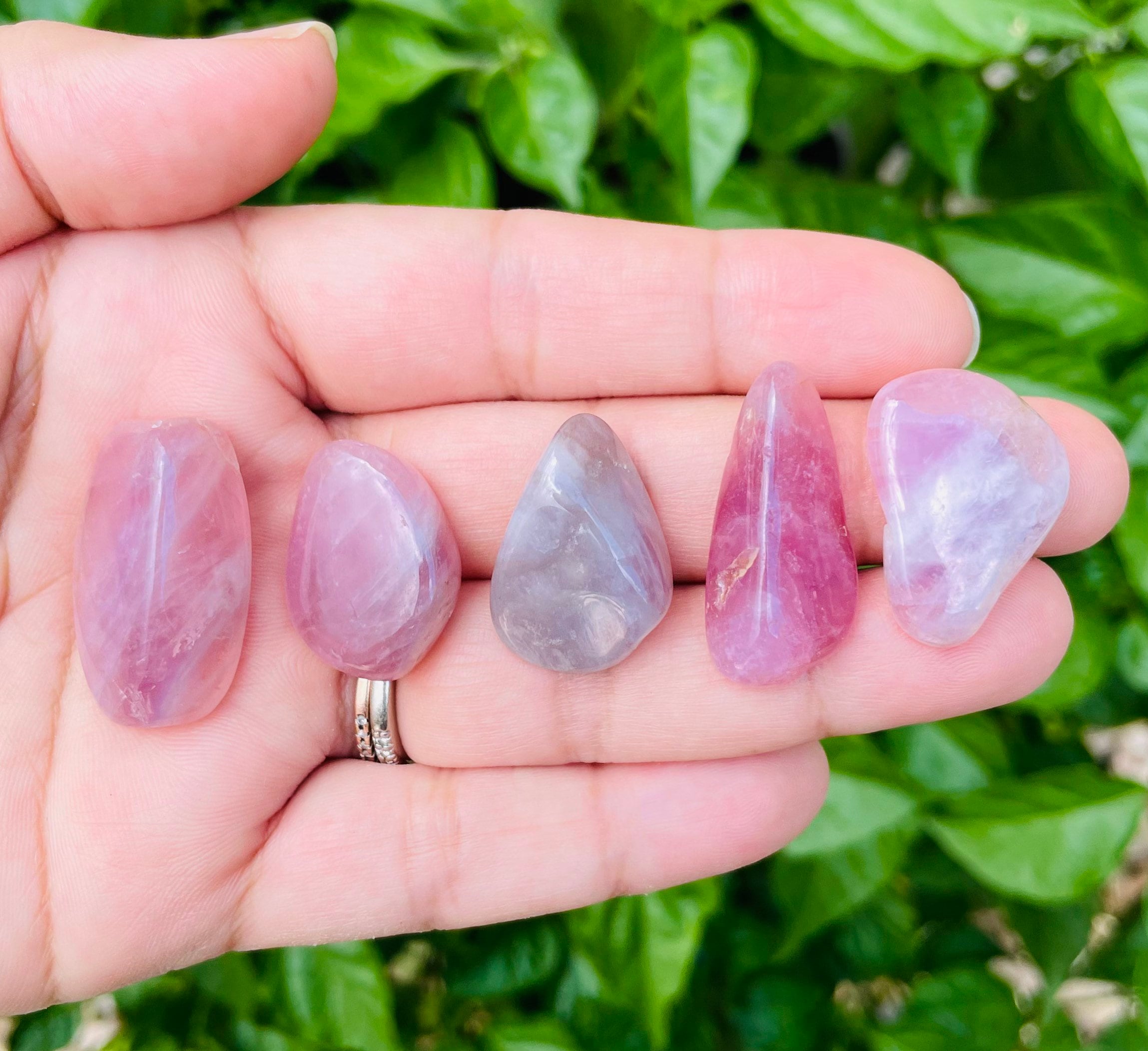 Lavender Rose Quartz Crystal: Small Tumbled Gemstone (15-25mm)