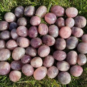 Lavender Star Rose Quartz Tumbled Stones: 1/4 Lb Asterism Crystals Bulk Lot