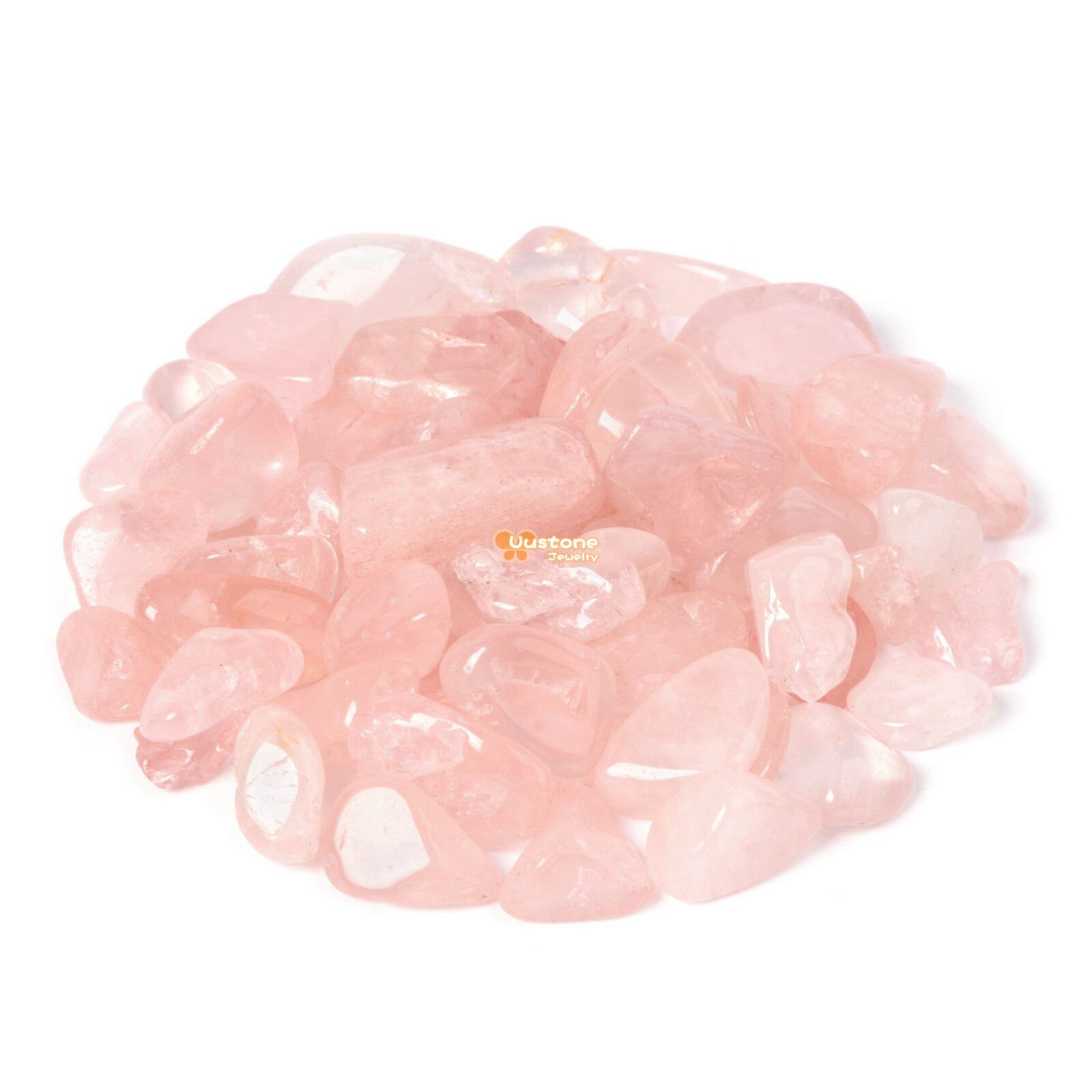 Natural Rose Quartz Polished Chips Crushed Tumbled Stone Crystal Healing Embellishments 100 Grams