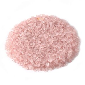Natural Small Rose Quartz Polished Chips Crushed Tumbled Stone Crystal Healing Embellishments 100 Grams