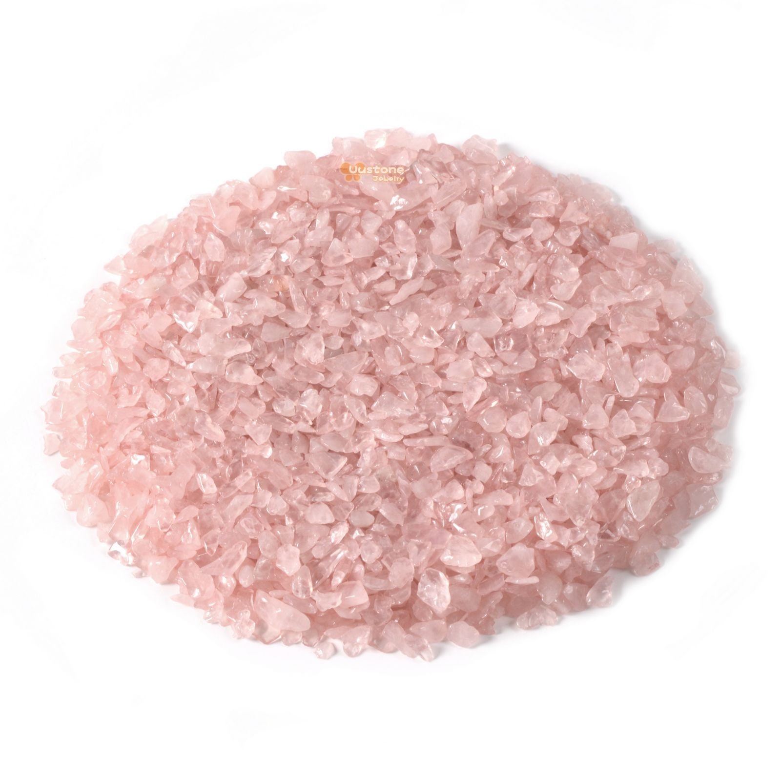 Natural Small Rose Quartz Polished Chips Crushed Tumbled Stone Crystal Healing Embellishments 100 Grams