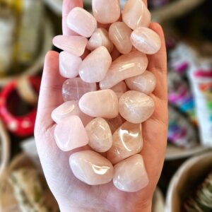 Rose Quartz Tumbled Stone, One, Gemstones, Pink, Crystal Healing, Heart Chakra Stone