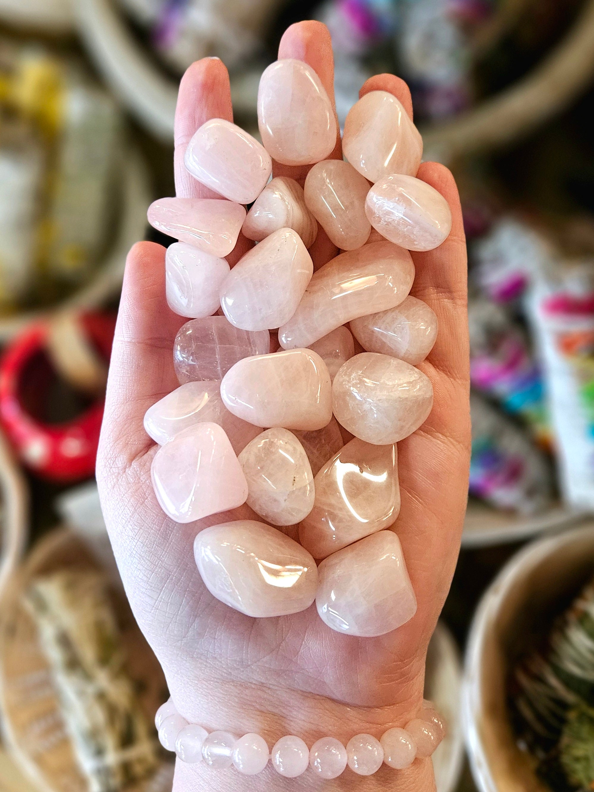 Rose Quartz Tumbled Stone, One, Gemstones, Pink, Crystal Healing, Heart Chakra Stone