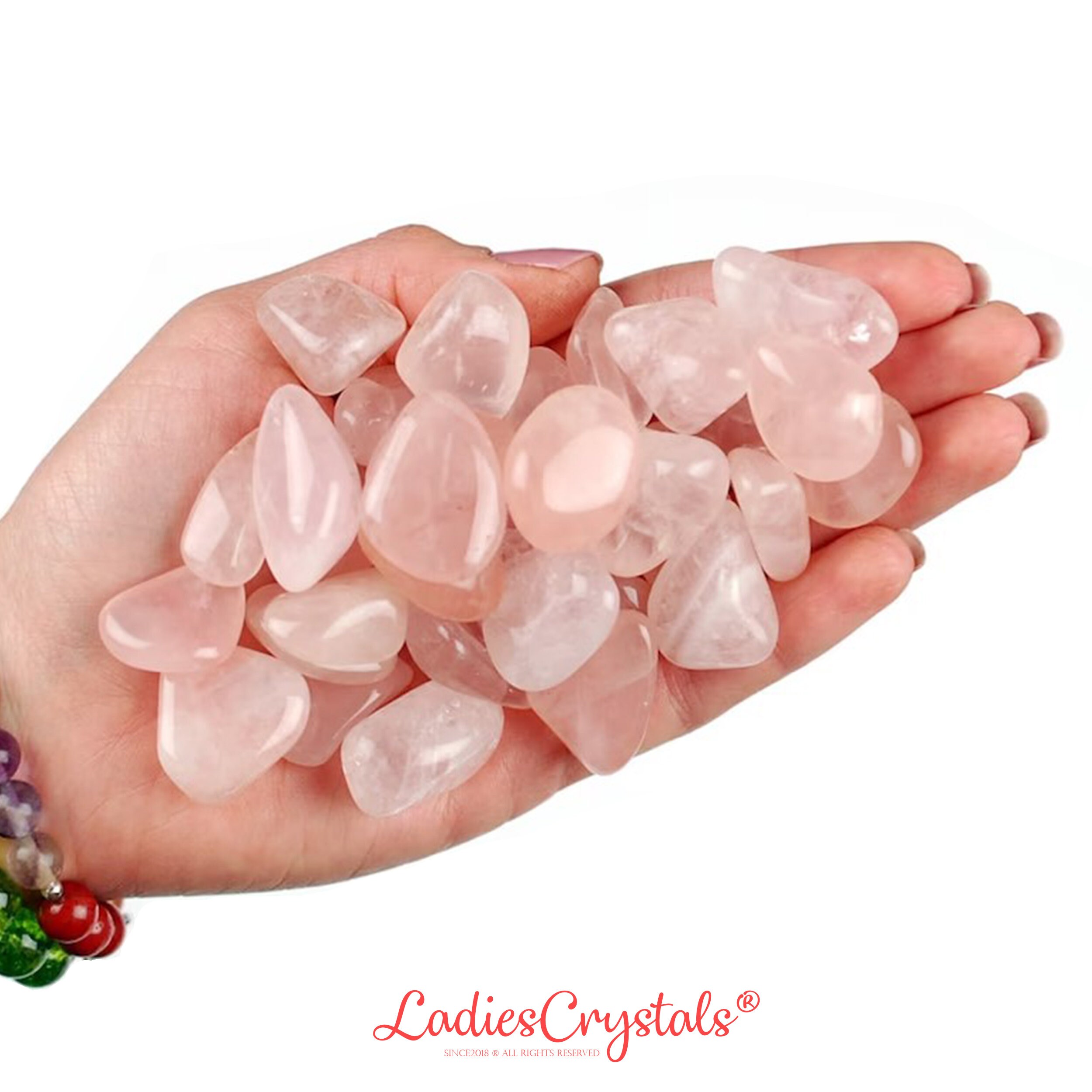 Rose Quartz Tumbled Stone, Polished Pink Crystal, Unconditional Love And Harmony Gem