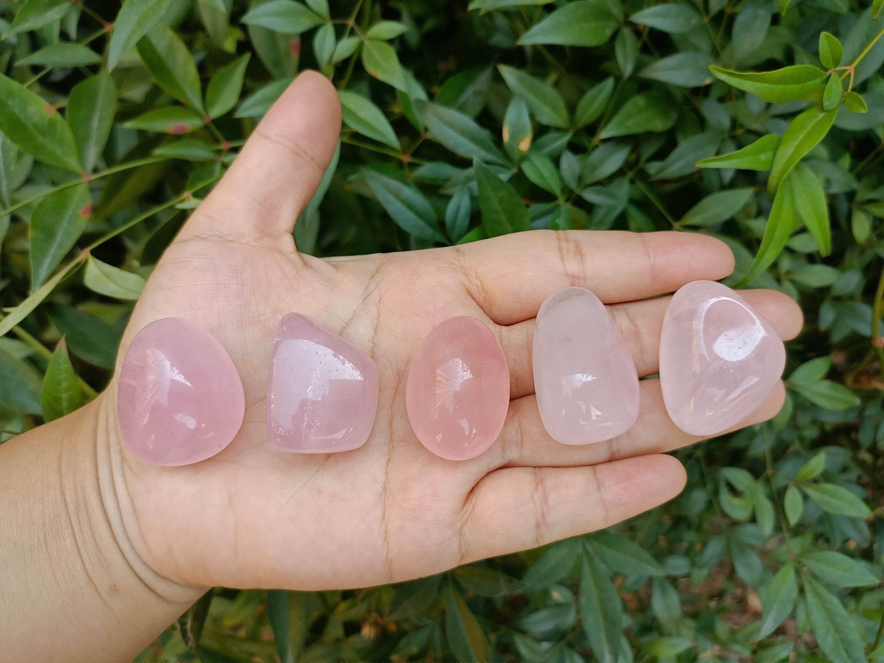 Rose Quartz Tumbled Stones 20-40mm (1"-1.5")