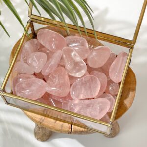 Rose Quartz Tumbled Stones: Crystal Healing, Home Decor