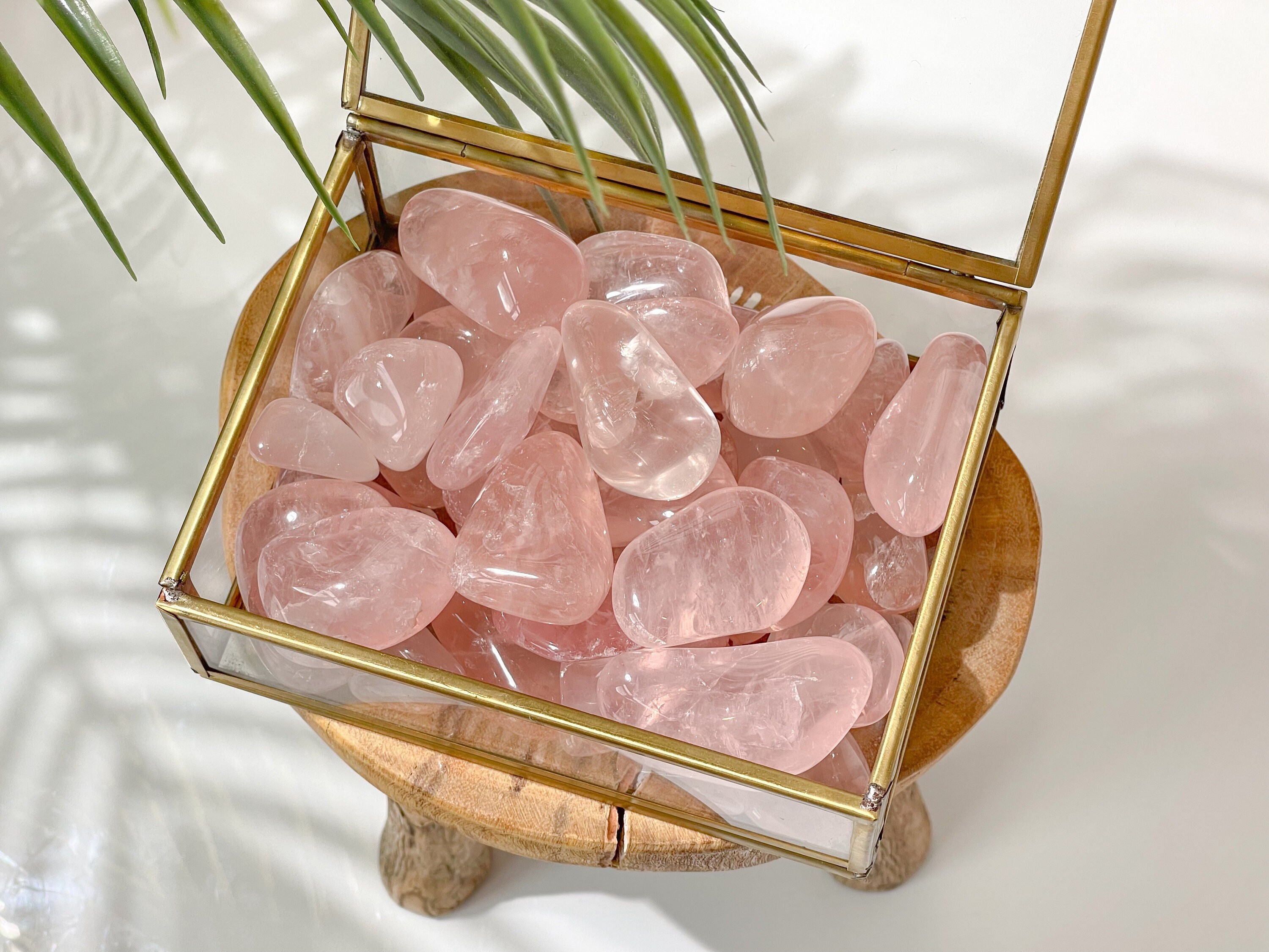 Rose Quartz Tumbled Stones: Crystal Healing, Home Decor