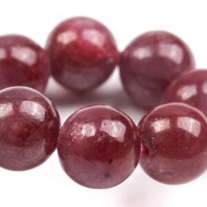 7-8mm Ruby Beads Red Bracelet Grade Aaa Genuine Natural Round Gemstone 7" (124868h-4121) 7-8mm Ruby Beads Red Bracelet Grade Aaa Genuine Natural Round Gemstone 7" (124868h-4121)