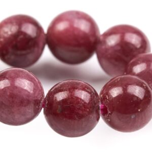7mm Ruby Beads Red Bracelet Grade Aaa Genuine Natural Round Gemstone 7" (124857h-4120) 7mm Ruby Beads Red Bracelet Grade Aaa Genuine Natural Round Gemstone 7" (124857h-4120)