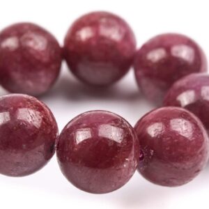 9-10mm Ruby Beads Red Bracelet Grade Aaa Genuine Natural Round Gemstone 7.5" (124896h-4123) 9-10mm Ruby Beads Red Bracelet Grade Aaa Genuine Natural Round Gemstone 7.5" (124896h-4123)