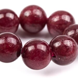 9mm Ruby Beads Red Bracelet Grade Aaa Genuine Natural Round Gemstone 7.5" (124893h-4123) 9mm Ruby Beads Red Bracelet Grade Aaa Genuine Natural Round Gemstone 7.5" (124893h-4123)
