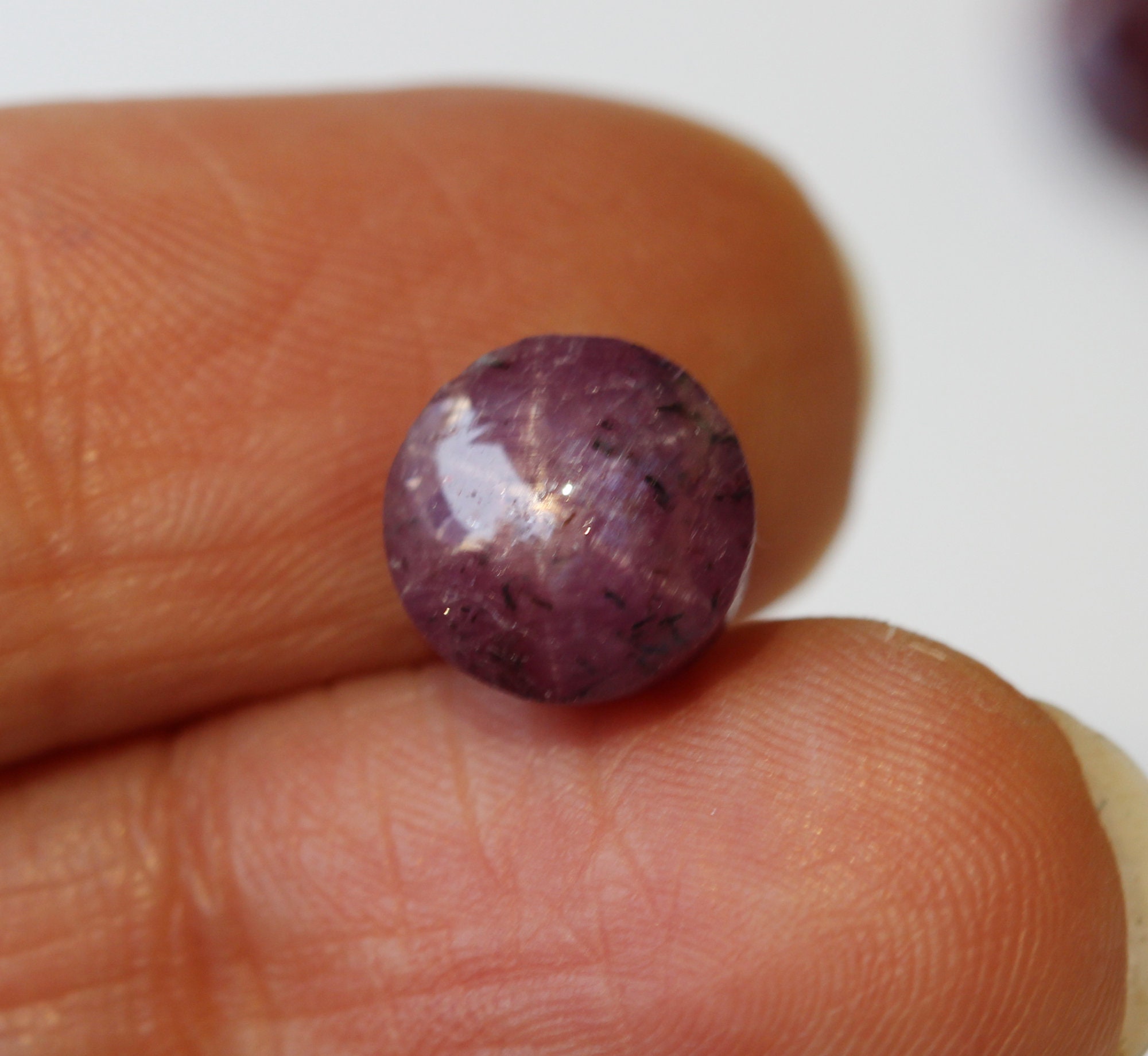 8.5mm Star Ruby Cabochon, 1pc Natural Star Ruby For Ring / Star Ruby Pendant / Star Ruby Earrings Loose Star Ruby - Pksg262