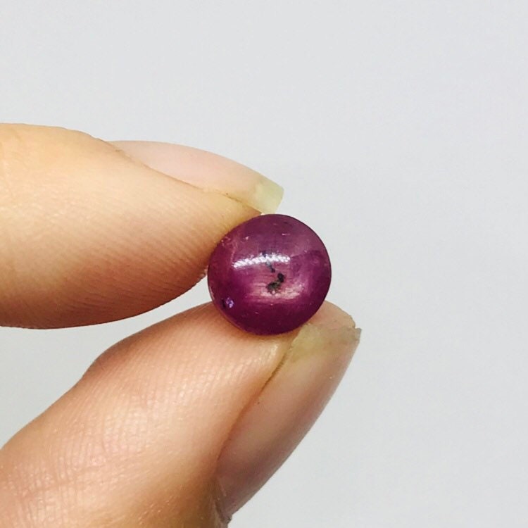 Delicate Star Ruby - Cabochon - Jewelry Making - Metaphysical Star Ruby - Tools