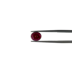 Loose Cabochon Ruby Gemstone Genuine Natural Oval Rich Red 2 Carat Gem, can be set in a Custom Setting - genuine gemstone  - LSG1405