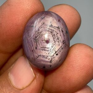 Natural Ruby Cabochon | Star Sheen Ruby Gemstone | Polished Ruby for Jewelry Making