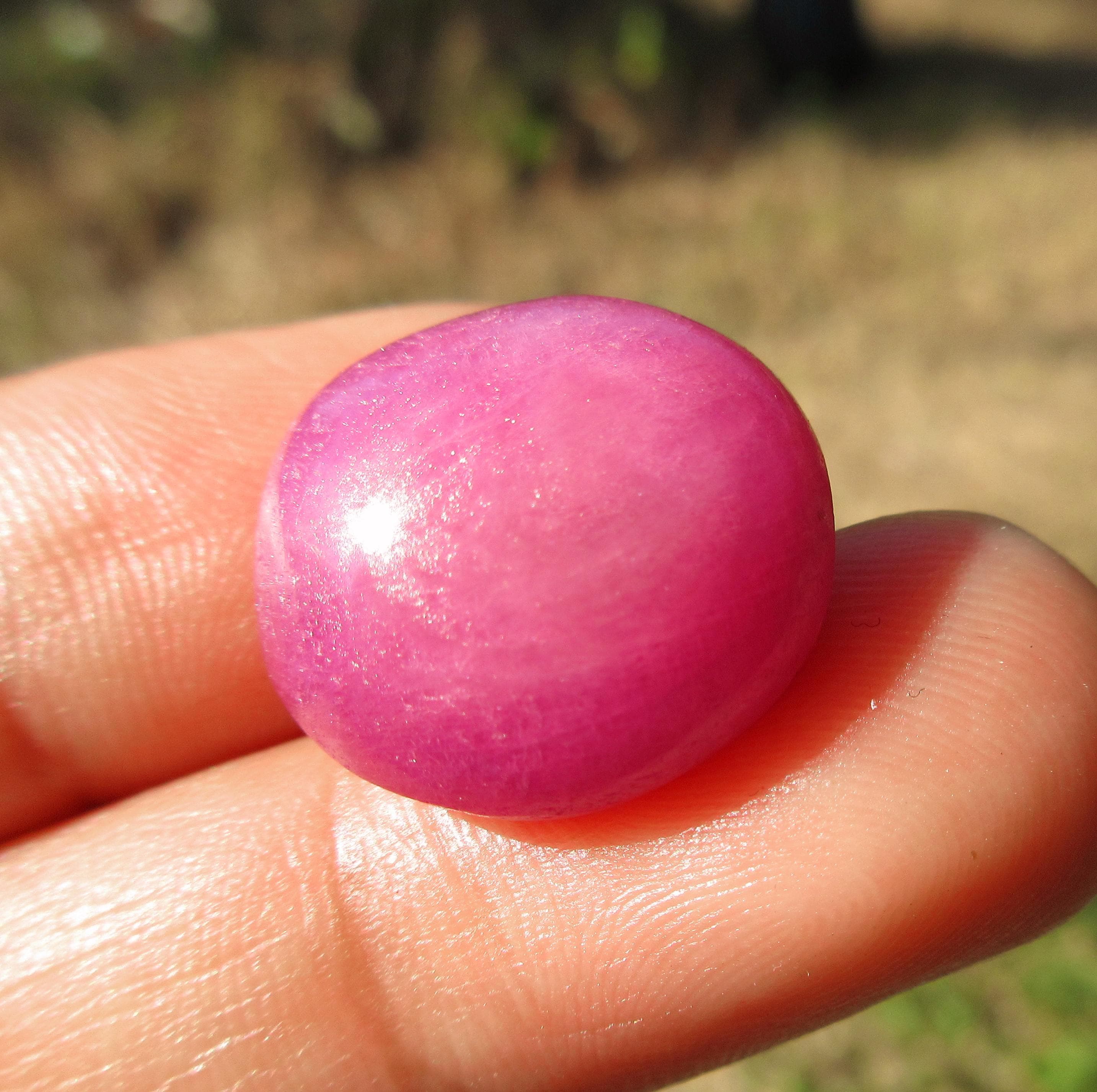 Natural Ruby Cabochon: Healing Crystal Jewelry Piece (32.15 Crt)